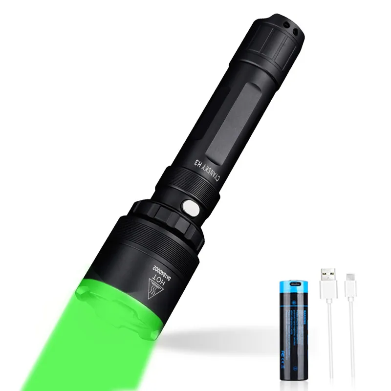 Cyansky H3 Hunting Flashlight Rechargeable Torch Blood Light Tracking