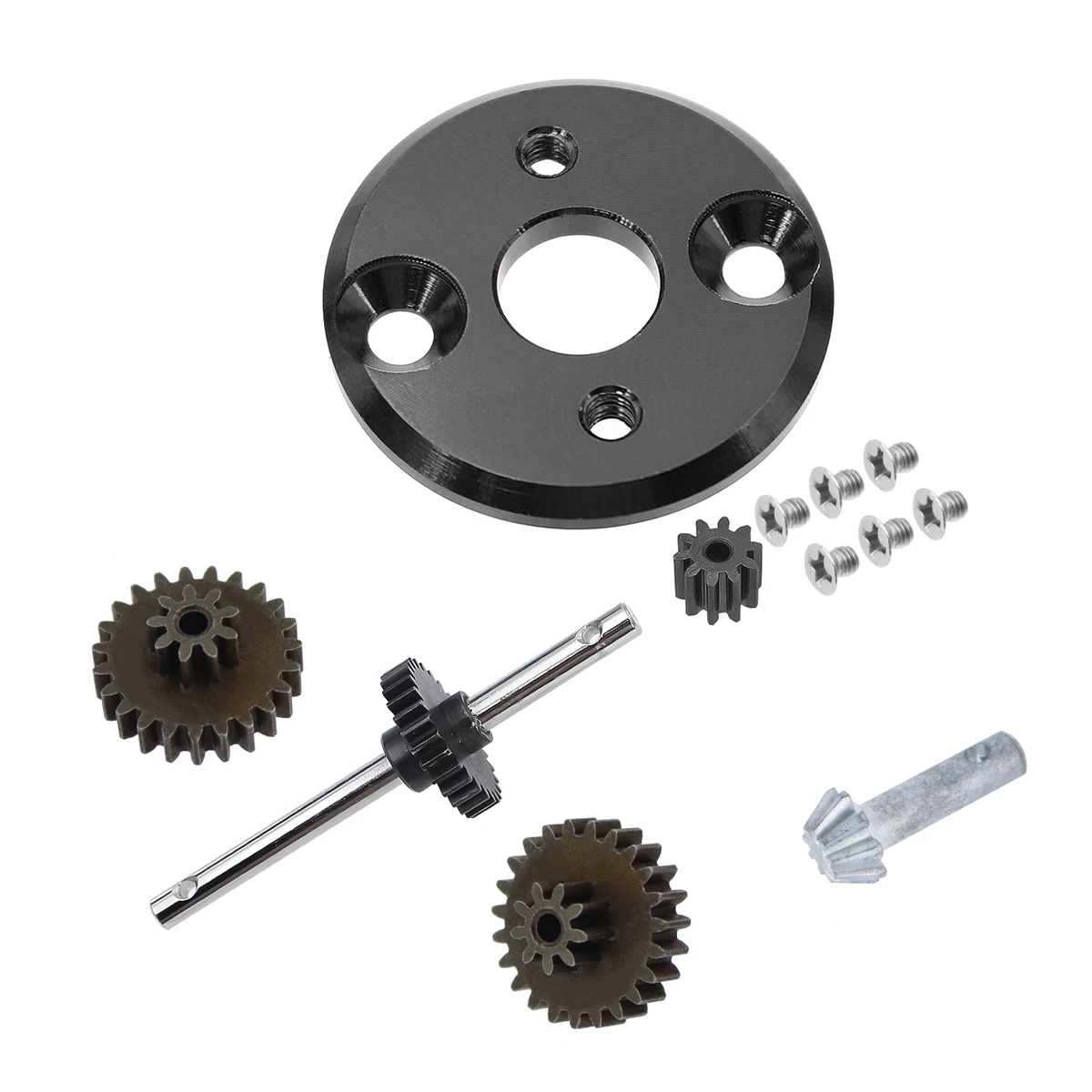 Rc Car Metal 370 Motor Bracket With Motor Pinion Gears Gearbox Transmission Gear Set For MN82 MN78 1/12 Upgrade Parts