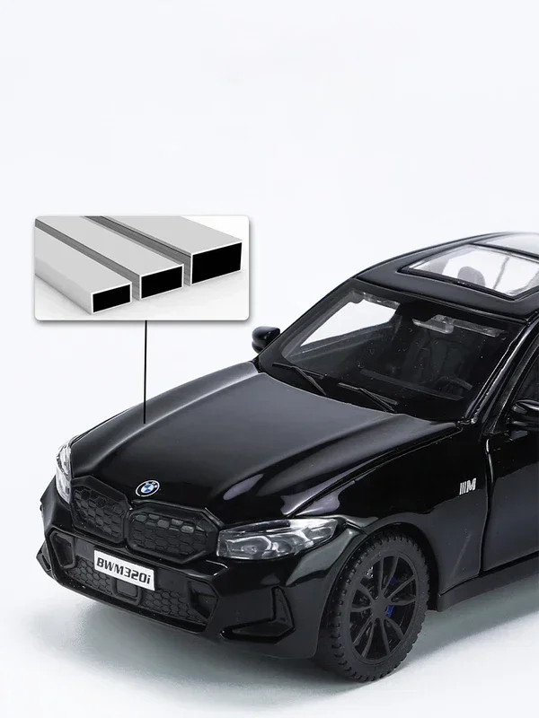 1:32 BMW 320i THE 3 G20 2023 Alloy Model Car Toy Diecasts Casting Sound and Light Car Toys For Children Vehicle 2