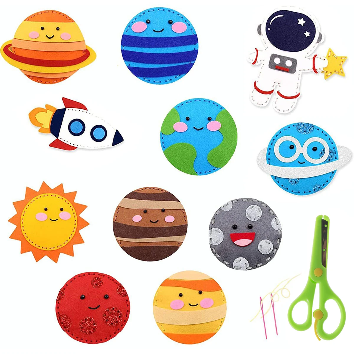Forest Creatures DIY Felt Sewing Kit for Kids - Educational Craft Set for Beginners