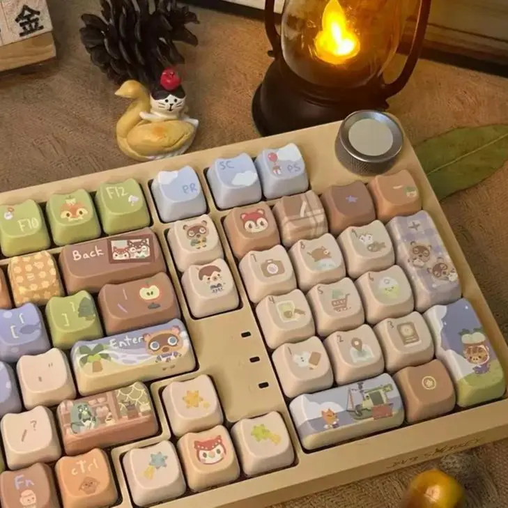 Cute Cat Keycaps para Teclado Mecânico Square Keycaps Sublimação Térmica Alice Presente Personalizado Novo 142 Chaves 2.25 u 2.75u Alice
