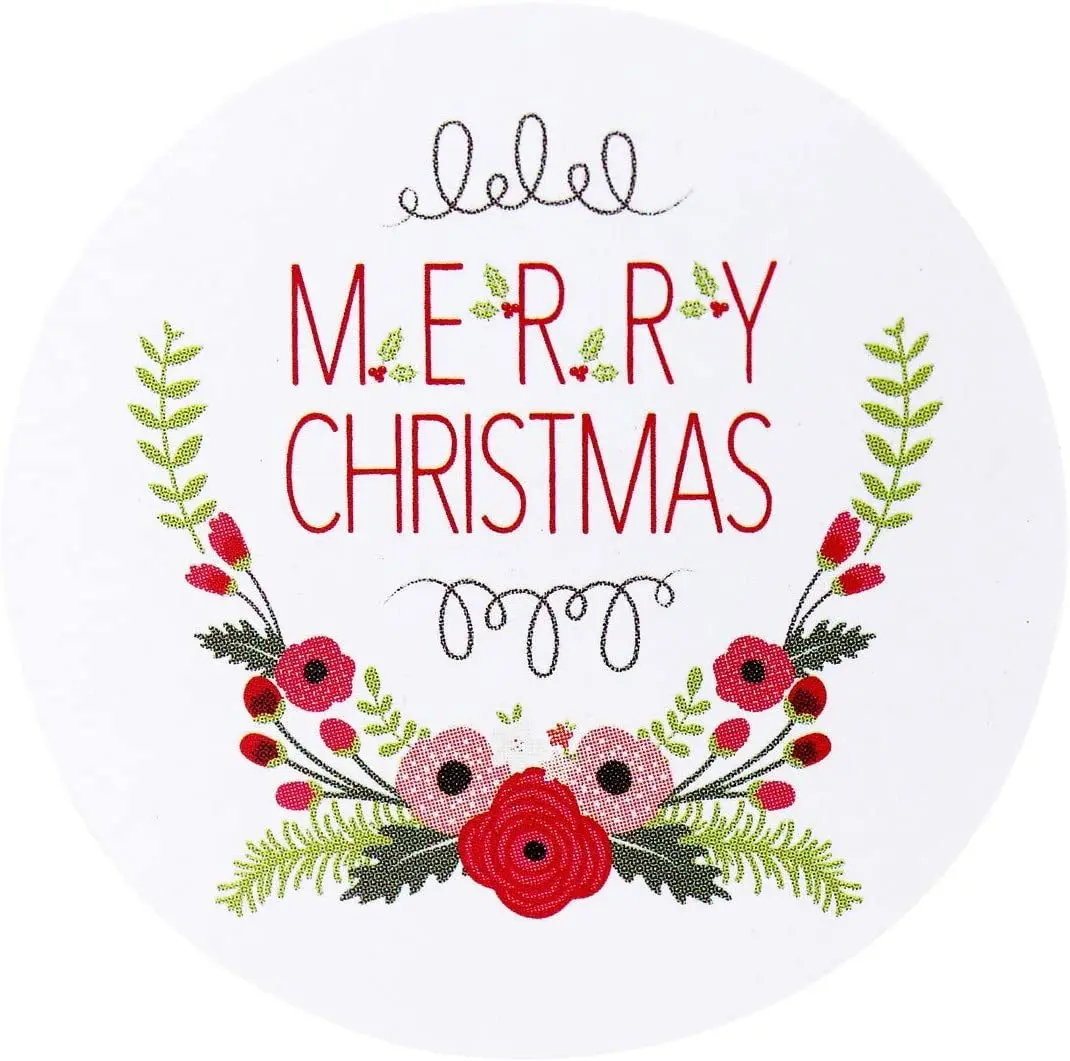 50-500Pcs 1inch Weihnachten Urlaub Dekor Abdichtung Label für Kleine Unternehmen Verpackung Geschenk Decor Weihnachten Baum Candy aufkleber – Detail 16