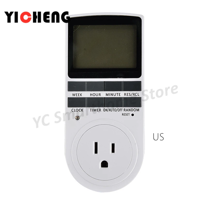 EU US UK large screen timer socket timing socket kitchen timing switch electronic timer AU BR FR