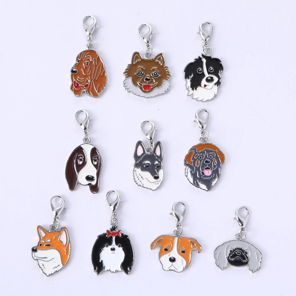 Porte-clés portrait personnalisé pour animaux de compagnie, cadeau pour les amoureux des animaux de compagnie, chien, meilleur ami, 10 pièces