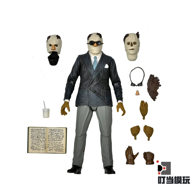 

Neca Universal Monsters Colour Invisible Man H.g.wells' Fantastis Sensation Action Figure Joint Movable Model Toys Gift