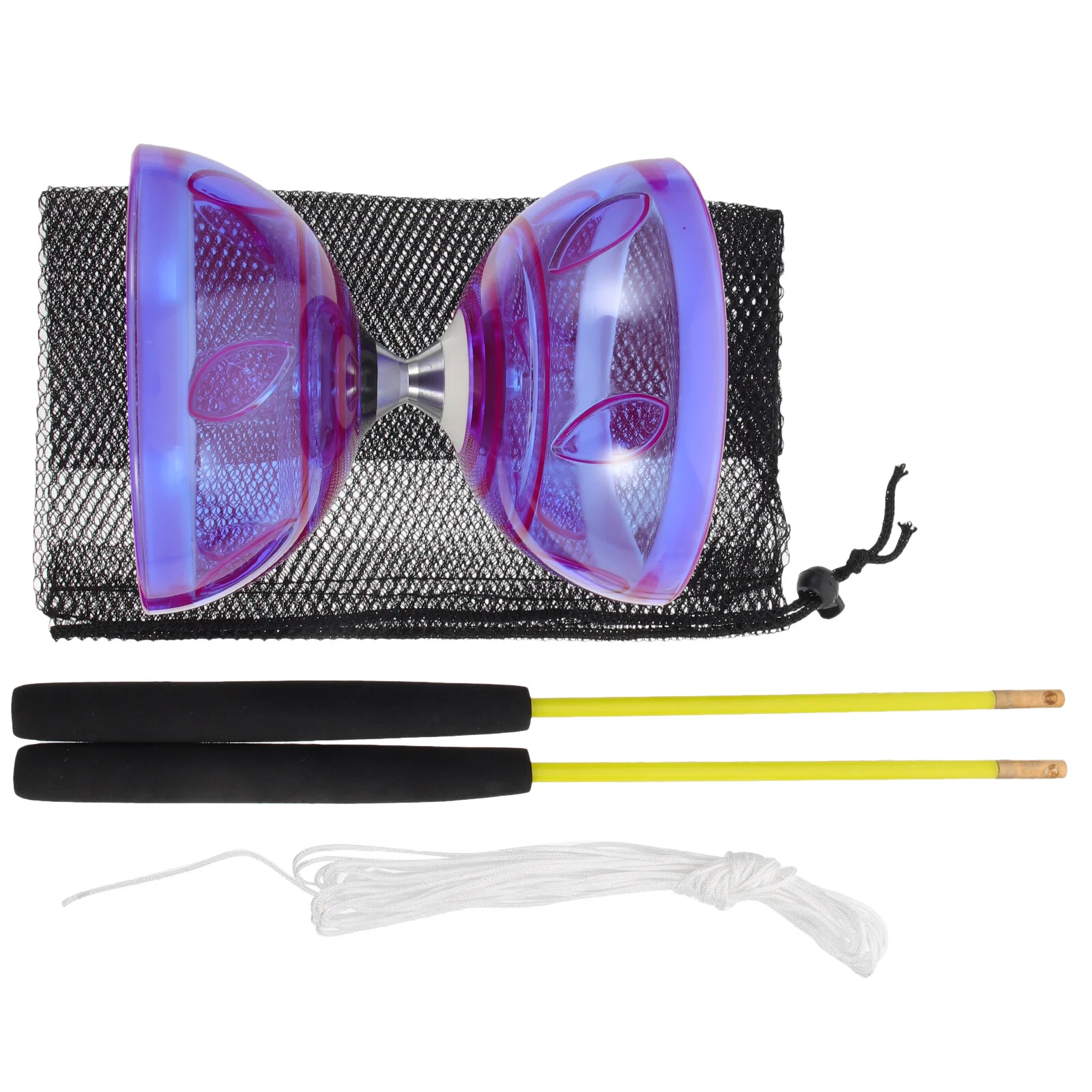 Diabolo Triple Bearing Kids Diabolo Aluminum Sticks String Chinese Juggling Fitness Diabolo Toy