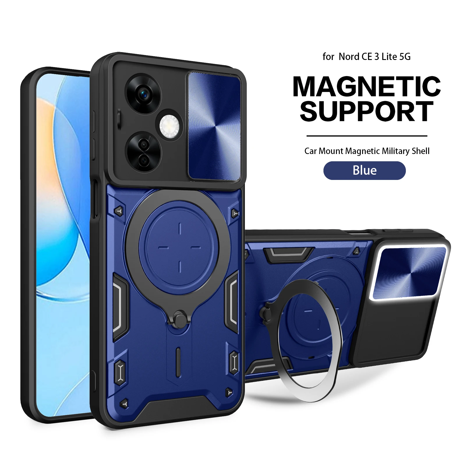 Slide Camera Lens Case with Military-Grade Bumpers and Armor Ring for Enhanced Fall and Shock Protection