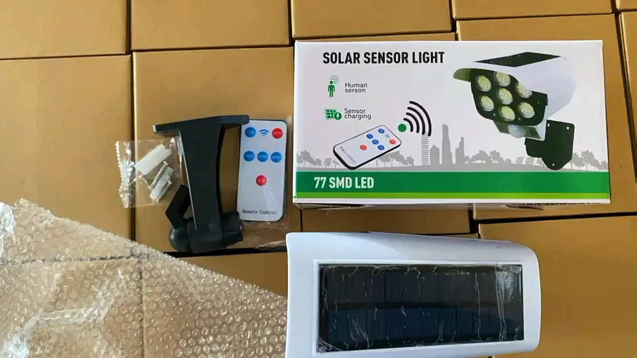 Remote control 77 LED solar motion sensor lamp | Daraz.com.bd