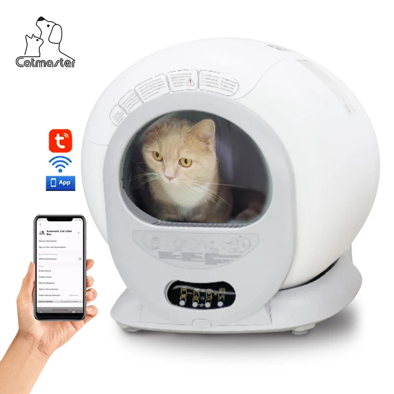

2024 New Design Automatic Cat Litter Box Self-cleaning Cat Litter Box smart cat litter box for Sale