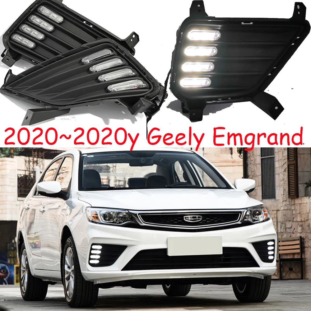 

Автомобильный бампер, головсветильник Geely Emgrand, дневсветильник 2020 ~ 2022y DRL, автомобильные аксессуары, светодиодный ная фара Geely Emgrand, противотуманные фары