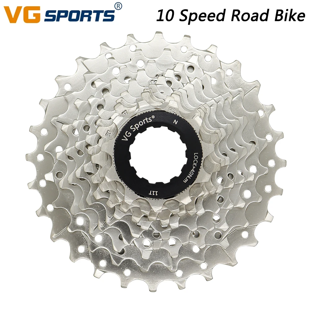 Vg Sports 10 Speed Bike Cassette Per Mountain Road Bike 10V 11-28T Pignone Compatibile Shimano Sram Parti Di Biciclette