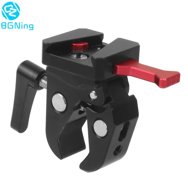 Super Crab Clamp C Type Clip with Handle Universal V-Lock Mount Quick  Release Adapter for DSLR Camera Battery Mounting Vlog Kit - AliExpress