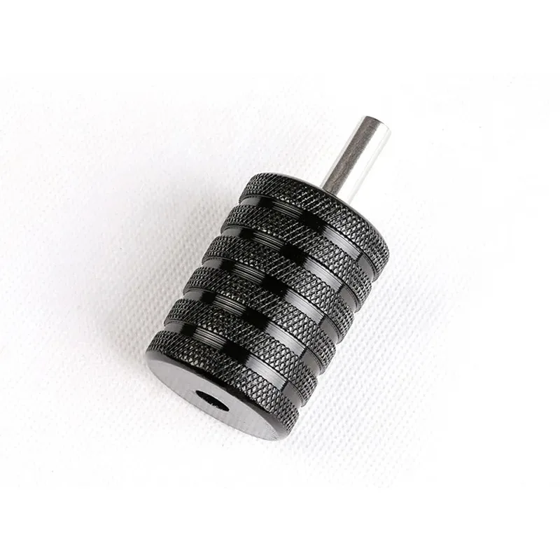 Tattoo Grip Cover Cartridge Grips Aluminum Alloy Handle Tattoo Grips Machine Gun Tubes Round 30MM Sterilizable Black Nylon Body Art Supplies 1PC