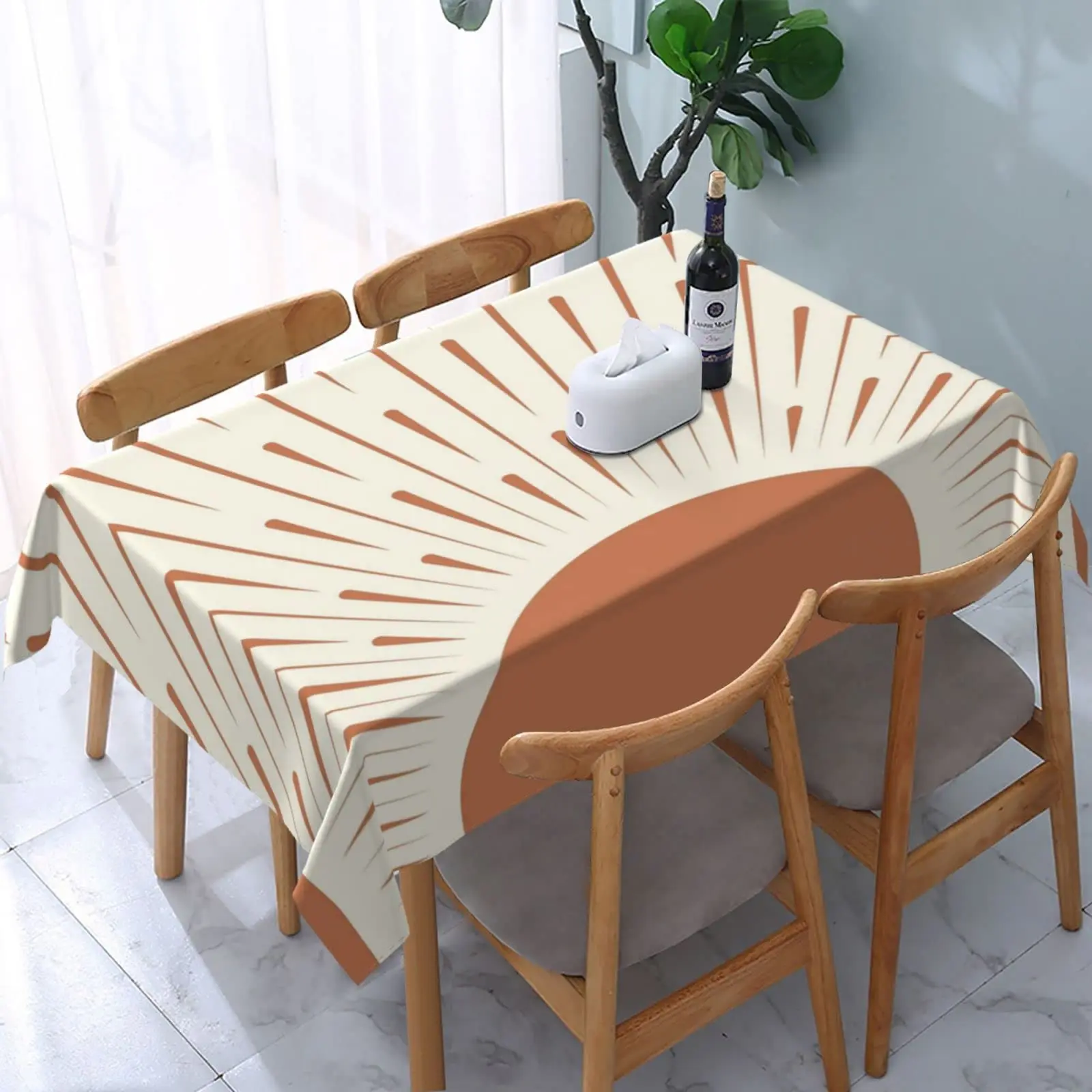

AFHYZY Table Cloth Rectangle Table Waterproof Tablecloth Picnic Table Cover 54x 72 Inch Washable Camping Tablecloth Polyester