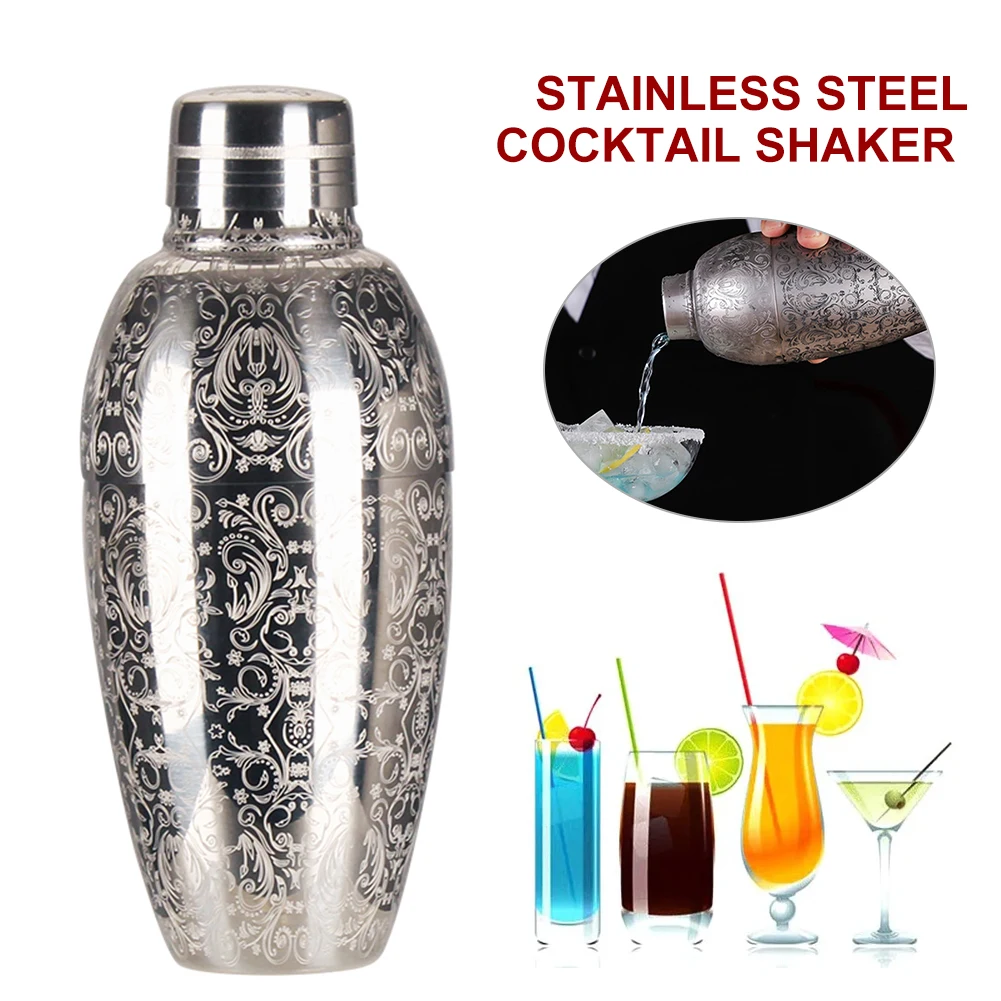 

304 Stainless Steel Cocktail Shaker Mixer Wine Martini Boston Shaker For Bartender Accessories Drink Party Bar Kitchen Tools