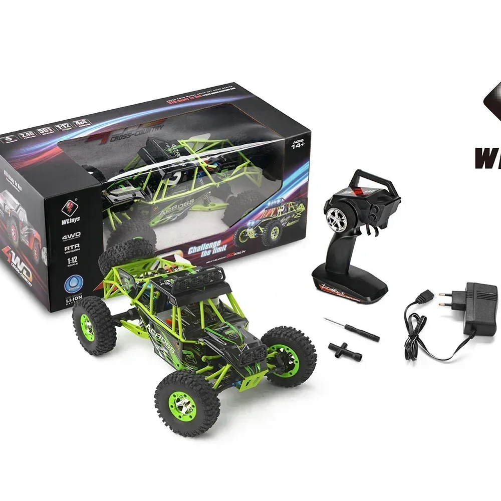 Wltoys 12428 1/12 RC Car 2.4G 4WD Electric Brushed Racing Crawler RTR 50km/h High Speed RC Off-road Car Remote Control Car Toys 2