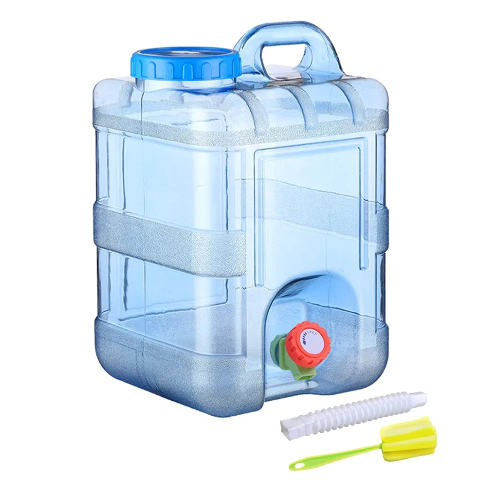 5/10/15L Car Portable Water Bucket Equipment Water Bucket Pure Storage Tank Container With Faucet For Driving Accessories