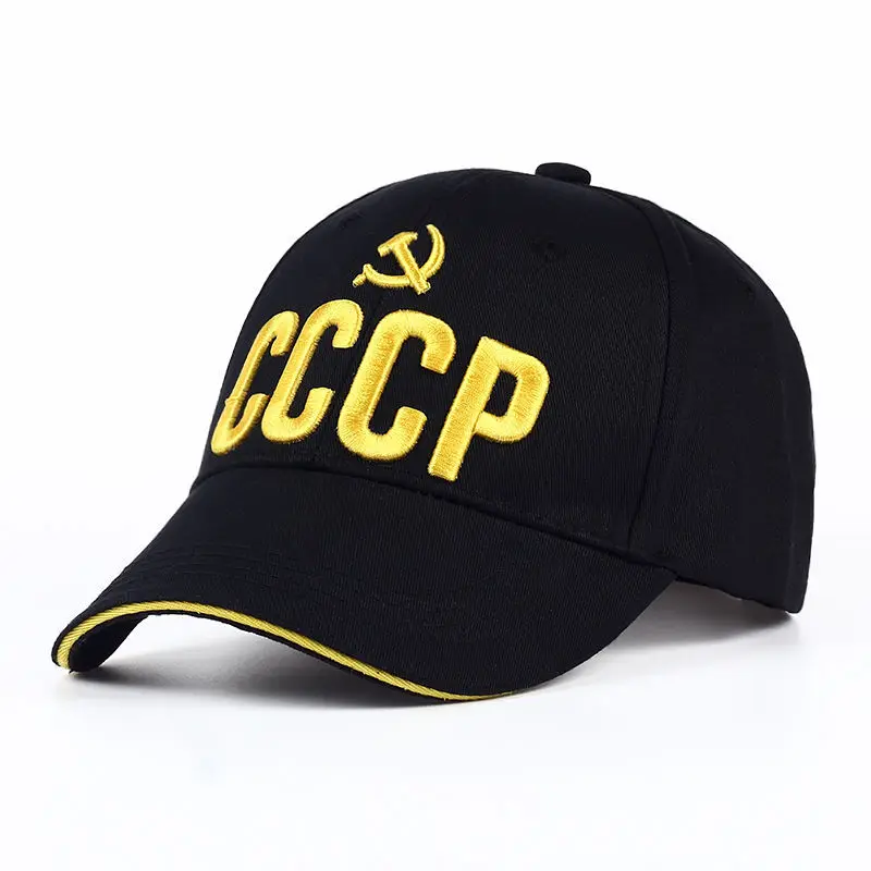 Gorra de béisbol CCCP URSS de algodón con emblema nacional ruso bordado, gorras Snapback para hombres y mujeres, gorra con visera ajustable para exteriores