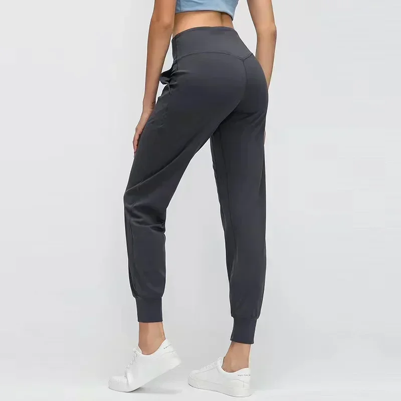 Lemon Women High Waist Jogger Elastic Sport Jogging Pants Designed for On the Move Fitness Yoga Trousers Outdoors Running Pants