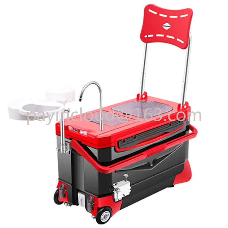 

Boxes Portable Fishing Life Box Seat Wheel 40L 7.4kg Multifunction Fishing Cooler Tackle