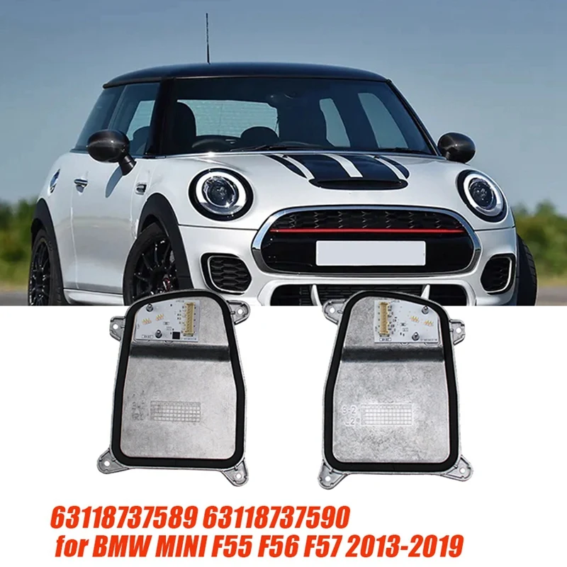 

Рабочая фара, модуль 63118737589 63118737590 для BMW MINI F55 F56 F57 2013-2019 DRL, дневной сигнал поворота, 1 пара