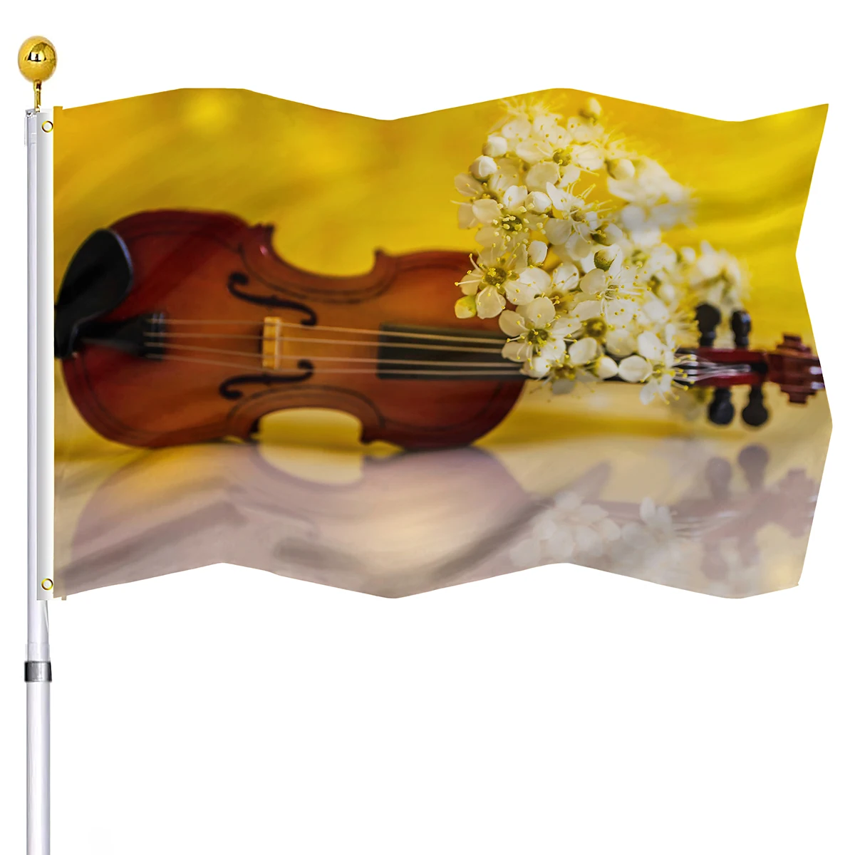 Vintage Violin Music Notes Flag Double Stitched Outdoor Flags Banners With  Brass Grommets For Wedding Party House Indoor Decor - Flags - AliExpress