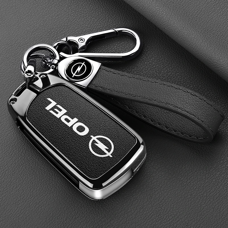Funda de cuero para llave de coche, carcasa Fob para Opel Astra Insignia Corsa Zafira Meriva Mokka Vivaro Vectra Antara, accesorios para automóviles
