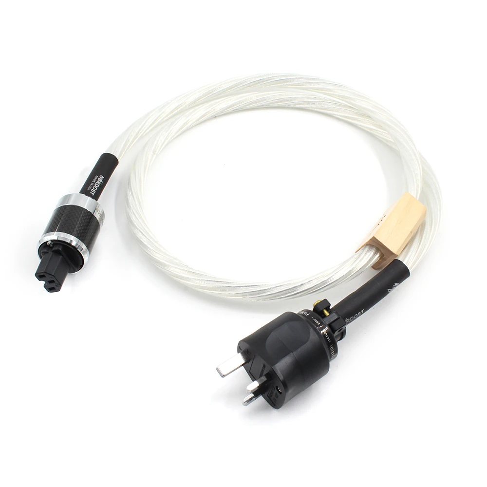 

High Qualiry Nordost ODIN Uk connector C15A IEC Female connector plug silver plated conductor Power cable with gold plated