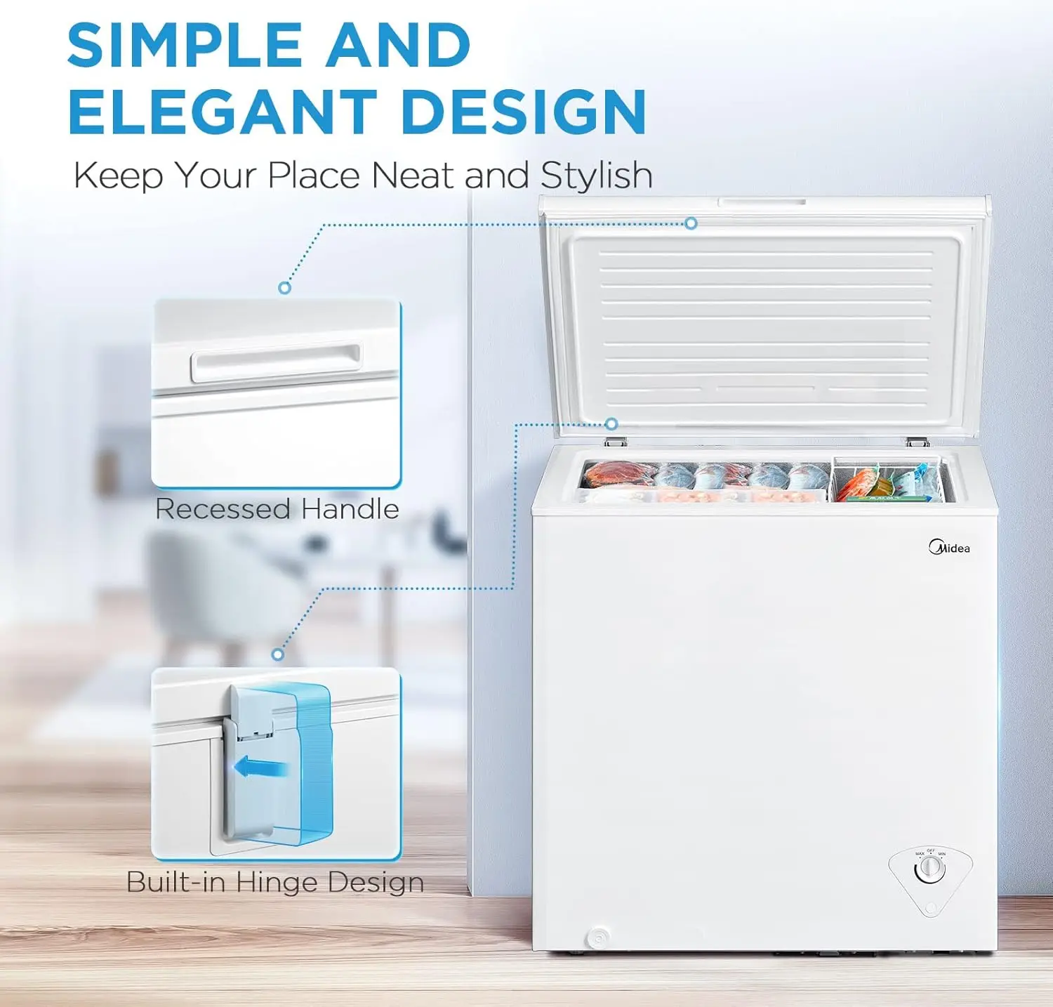 Chest Freezer, 7.0 Cubic Feet, White