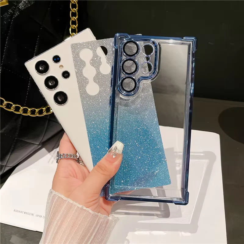 Glitter Plating Shockproof Soft Silicone Phone Case