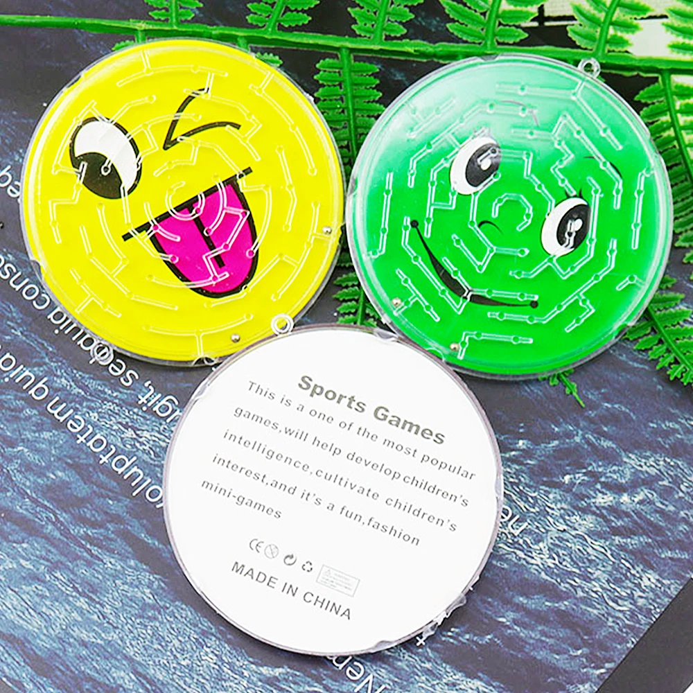 10-50 Pcs 7cm Cute Round Track Bead Maze Toy Kids Party Favors