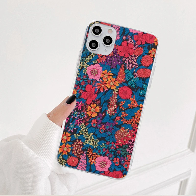 Luxury Flower Phone Case For Xiaomi Redmi Mi Note 8T 8 7 9 9S 9T 10 10S 10T 11 11T Pro Max Lite 12 Poco X3 M3 F3 9C NFC TPU Capa glass flip cover Cases & Covers