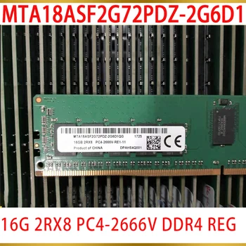 1Pcs For MT Memory 16GB 16G 2RX8 PC4-2666V DDR4 REG RAM MTA18ASF2G72PDZ-2G6D1