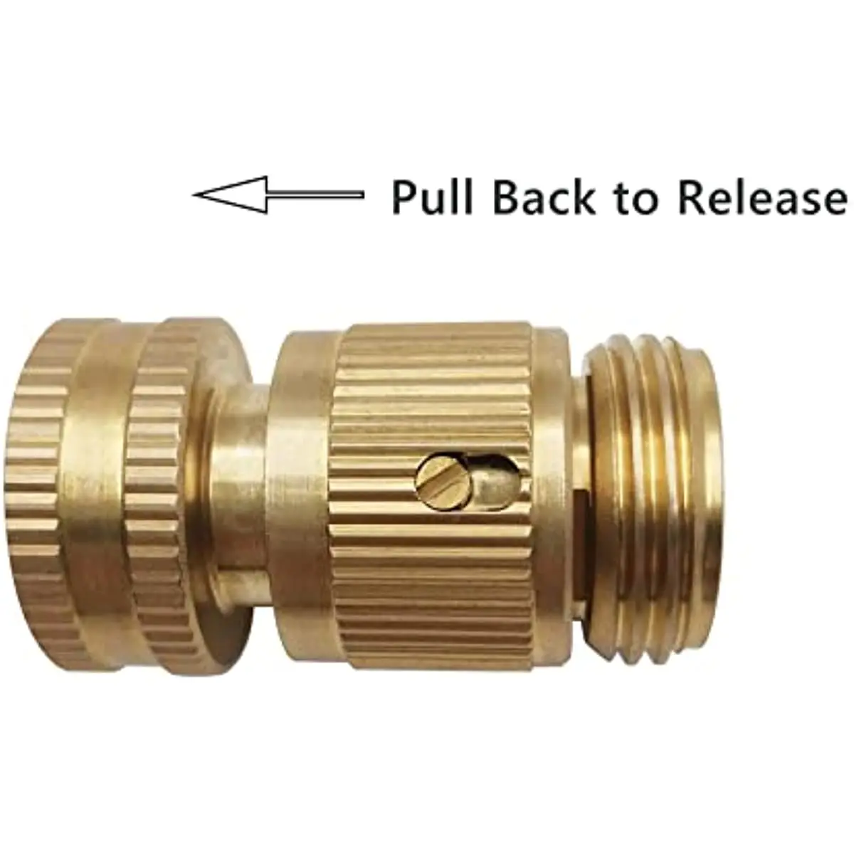 Messing Gartenschlauch Schnellverbinder Set - 90 Grad Winkeladapter 1/2" 3/4"