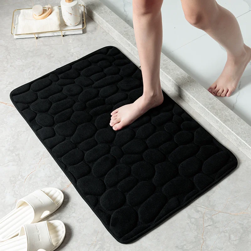 Cobblestone Embossed Bathroom Bath Mat Non-slip Carpets In Wash Basin Bathtub Side Shower Room Floor Rug Doormat Memory Foam Pad 3 Cobblestone Embossed Bathroom Bath Mat Non-slip Carpets In Wash Basin Bathtub Side Shower Room Floor Rug Doormat Memory Foam Pad 3
