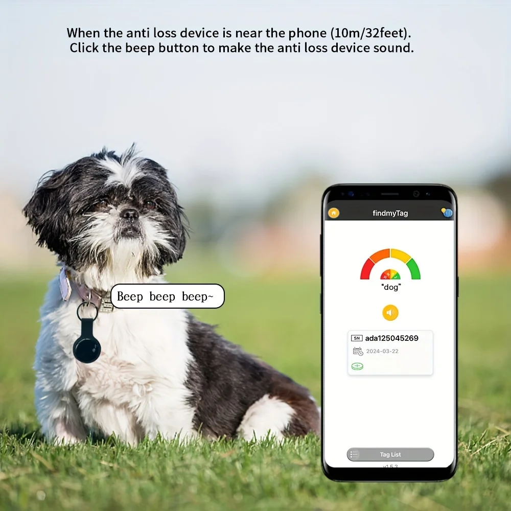 GPS Tracker GPS Locator Mini Smart Global Tracker-Advanced GPS Finder for Lost Items, Pets, Cars & Bicycles-For IOS & Android