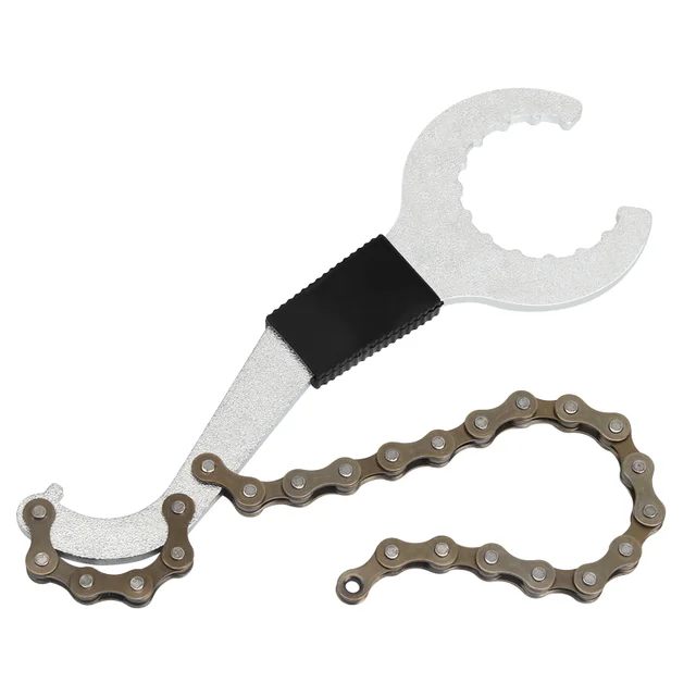 3 In 1 Bicycle Cassette Freewheel Flywheel Removal Tool With Chain Whip