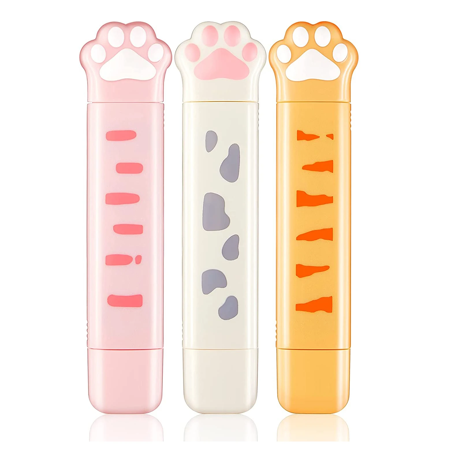 Correction Tape Correction Glue 1pc Cat Paw Shaped Dual Tips 2 in 1