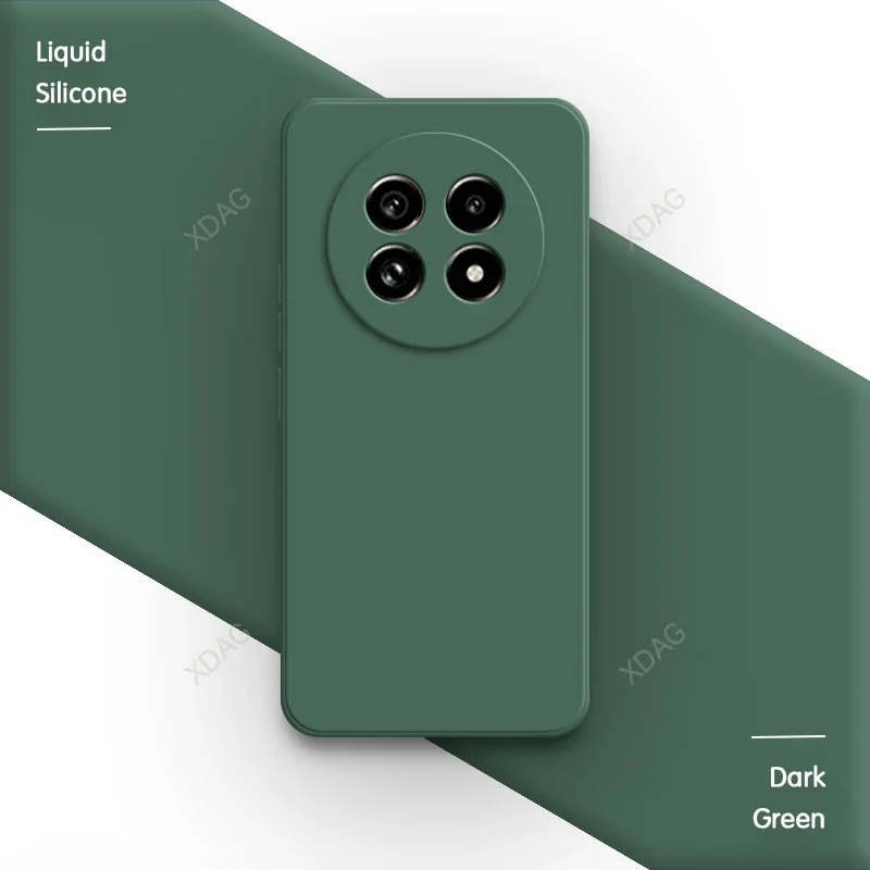 Elegant Liquid Silicone Square Phone Case - Soft & Fashionable Classic Cover