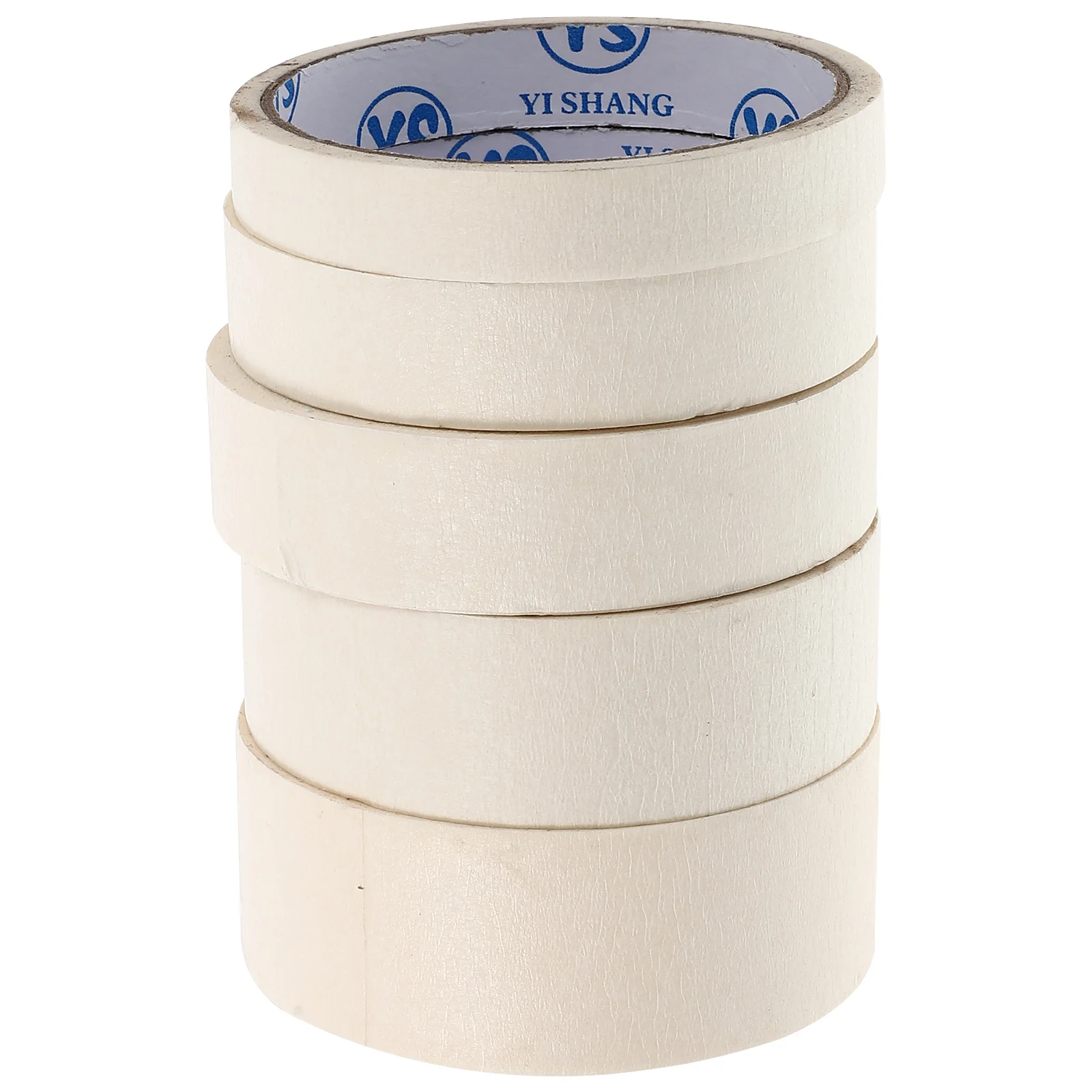 

5 Rolls Masking Tape for Crafts Painting Paper Kids Puzzle Adhesive Writable Tapes Textured Durable DIY Drawing