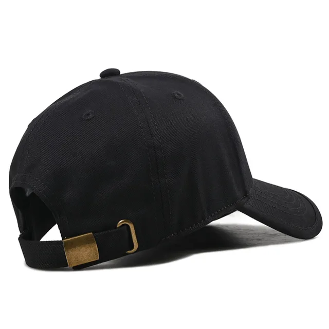 Men's Cotton Snapback Hat Curved Peak Baseball Cap - Image 6