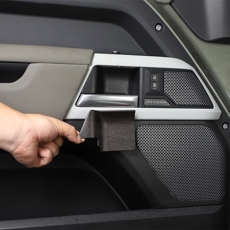 

ABS Inner Door Handle Bowl Covers Trims Stickers Decoration Accessories for Land Rover Defender 90 110 2020-2022 Car Styling