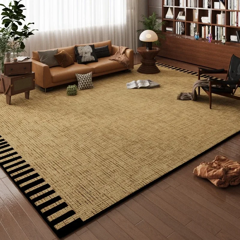 Solid Color Living Room Carpet Light Luxury High-end Large Area Bedroom Bedside Rug Customized Sofa Coffee Table Floor Mat Ковер