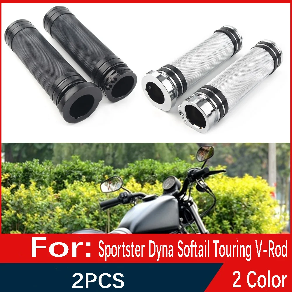 

Хромированные мотоциклетные ручки 1 дюйм для Harley Sportster Dyna Softail V-Rod Touring 1996-2002 2003 2004 2005 2006