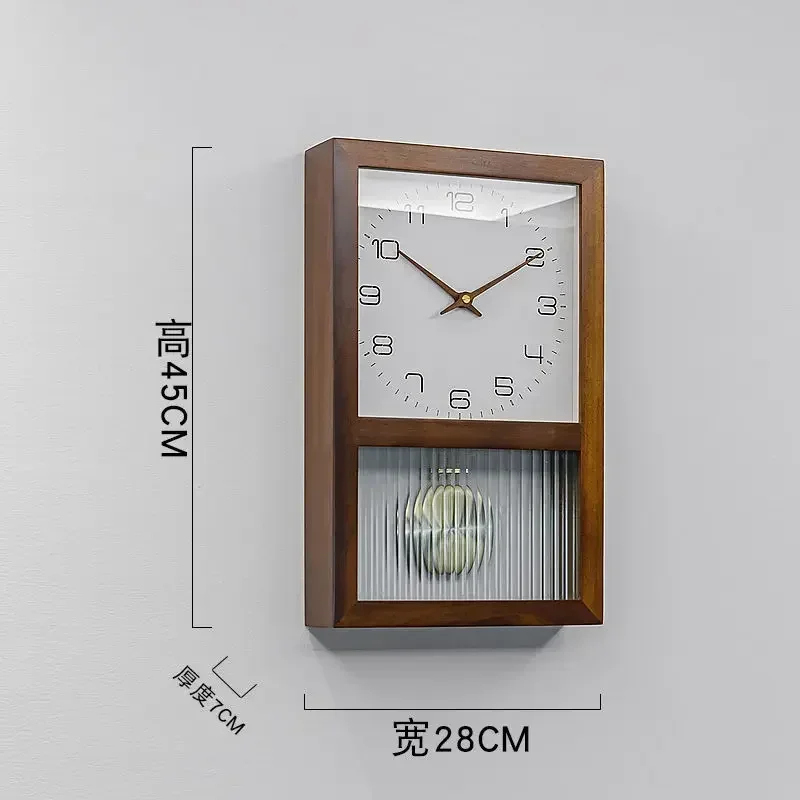 Japanese Solid Wood Wall Clock Hanging Wall A  