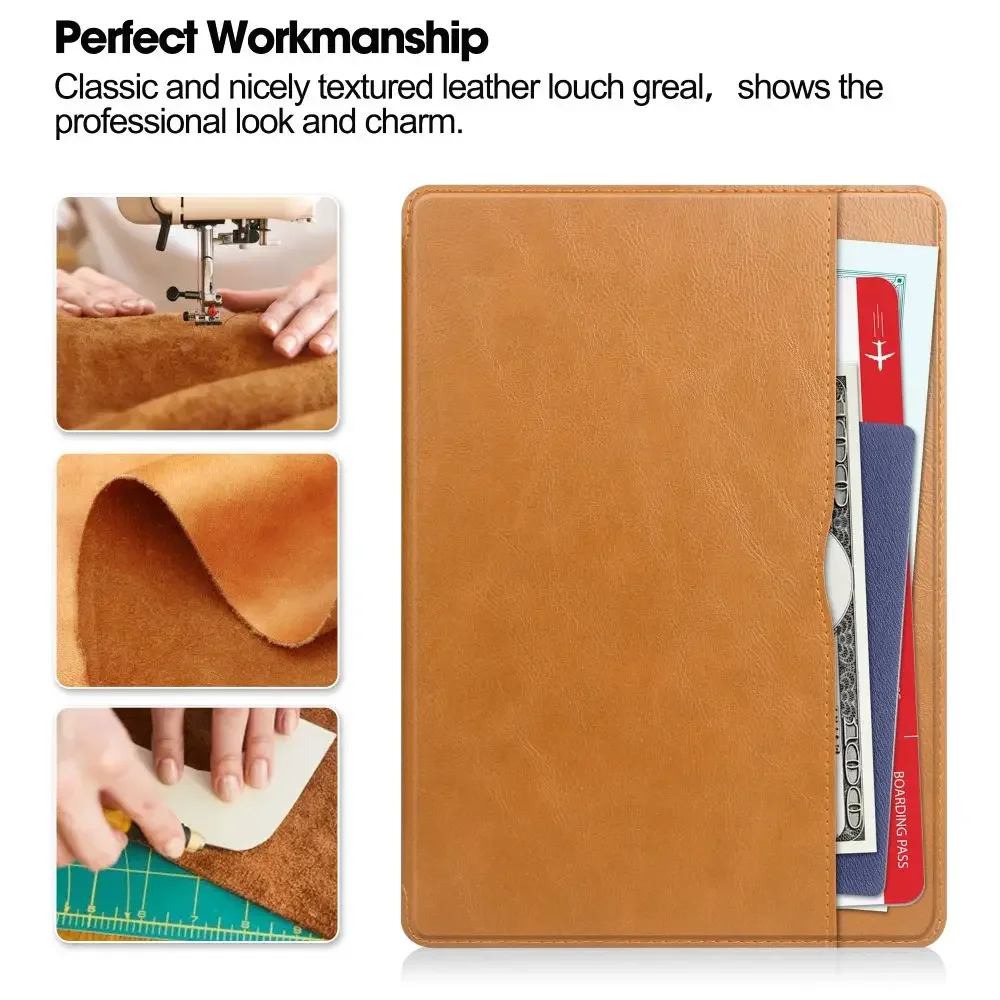 Magnetic Flip Business PU Leather iPad Case with Pen Holder