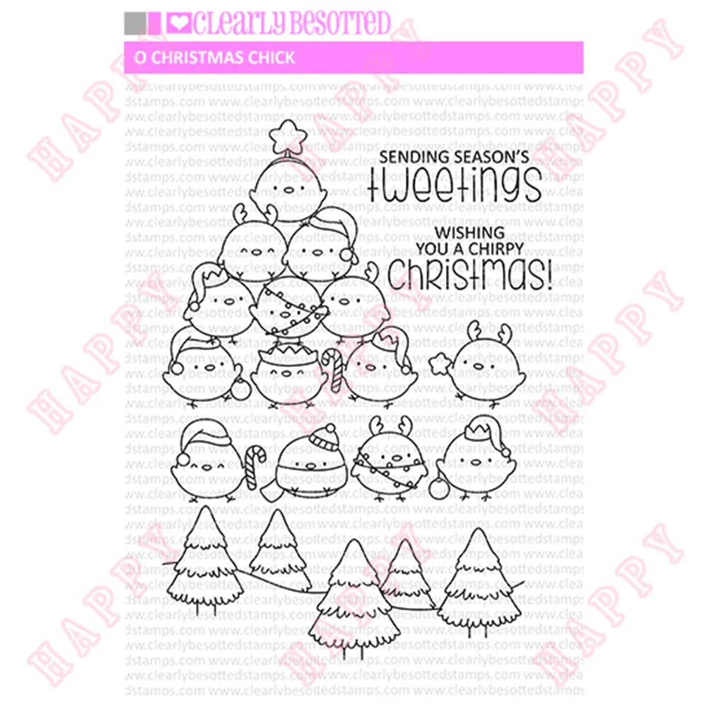 

New Metal Cutting Dies And Stamps Christmas Chick For DIY Scrapbooking Paper Card Making Decoration Craft Photo Album Template