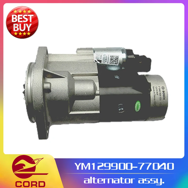 Linde forklift part 129900-77040 or YM129900-77040 motor Yanmar engine starter 351 diesel trucks H25 H30 new service spare parts wholesale top quality diesel engine spare parts engine crankshaft 40005666 for