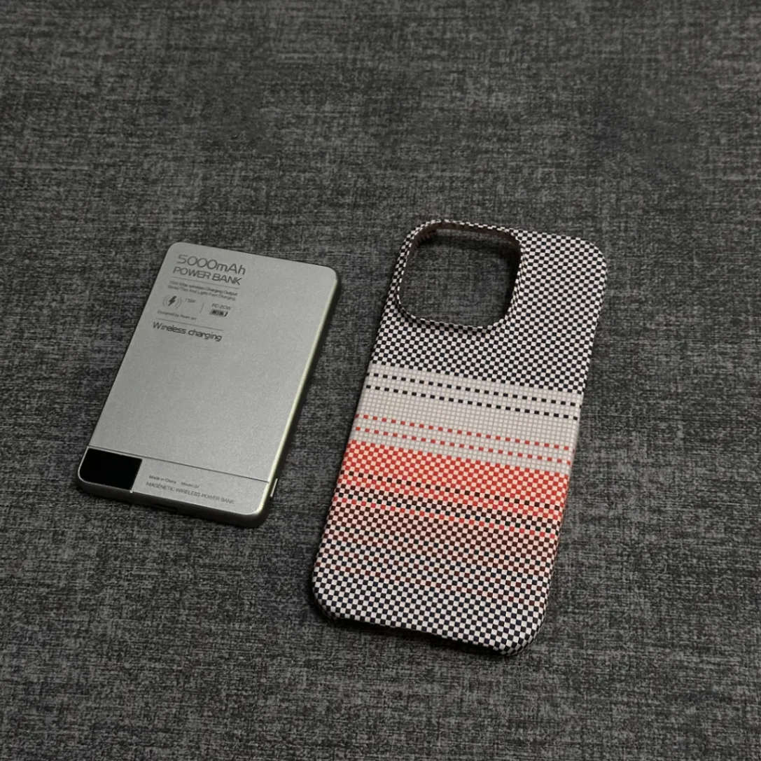 Kevlar Carbon Fiber Texture Slim Matte Magnetic Phone Case