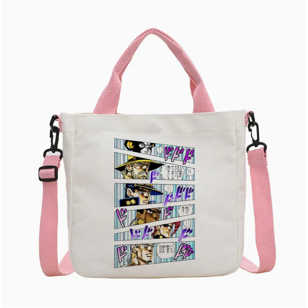 Jojo Bizarre Adventure Steel Ball Run Tragetasche Y2K Einkaufstasche Schultertasche faltbare Tragetasche für Damen – Detail 15